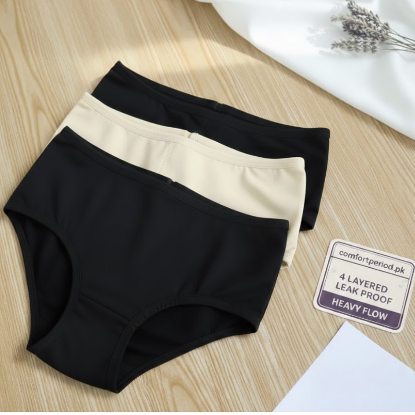 4 Layered Leak Proof Period Panty for Heavy Flow
